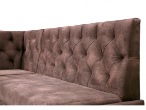 Угловой диван Призма со стяжкми коричневый со спальным местом в Усть-Катаве - ust-katav.mebel74.com | фото 2