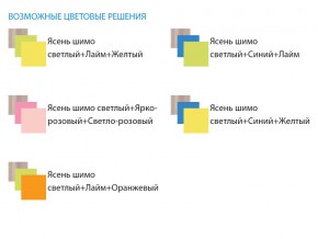 Уголок школьника Юниор 4.1 лайм/оранжевый в Усть-Катаве - ust-katav.mebel74.com | фото 3