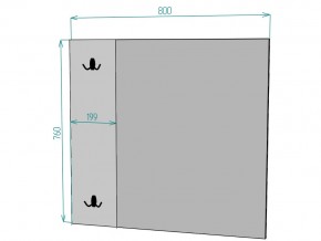 Зеркало Лофт Z10 ширина 800 в Усть-Катаве - ust-katav.mebel74.com | фото 2